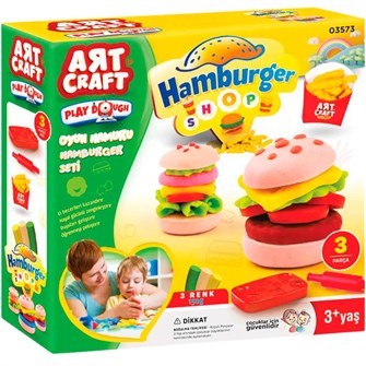 Набор для творчества Набор для лепки Мини-бургерная, тесто 3х50г 03573 AЯT CRAFT 988-290