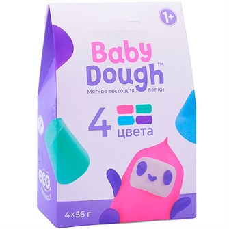 Набор для творчества Тесто для лепки в коробке 4 цвета №1 BABY DOUGH BD035 988-166