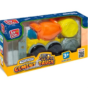 Набор для творчества Масса для лепки Joy Doh, набор MINI CEMENT TRUCK - МИНИ БЕТОНОМЕШАЛКА, сменная насадка, 2 баночки с тестом, (2 x 28 г.) TRUK-056 pot 983-112