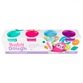 Набор для творчества Тесто для лепки BabyDough набор 4 цвета №1 BD016 987-007