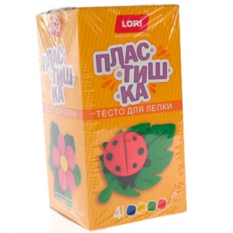 Набор для творчества Пластишка.Тесто для лепки.Набор № 21 4цв по 50 г Тдл-033 Lori 996-292