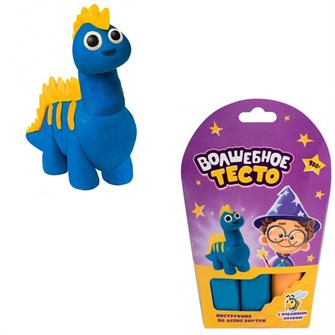 Набор для творчества Тесто для лепки Волшебное тесто 150 гр. Динозавр синий VT010 995-060