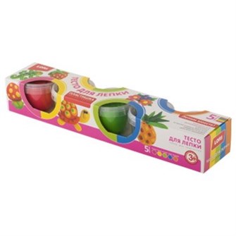 Набор для творчества Тесто для лепки №9 5 цв. по 80 гр. Тдл-012 Lori 176-275