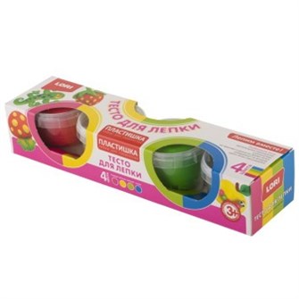 Набор для творчества Тесто для лепки №8 4 цв. по 80 гр. Тдл-011 Lori 176-274