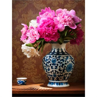 Набор для творчества Алмазная мозаика 30х40см Аромат пионов НД-6411 988-467
