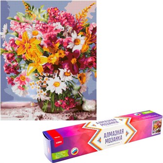 {{photo.Alt || photo.Description || 'Набор для творчества Алмазная мозаика 40*50 см полное заполнение Летний букет Ам-129 LORI'}}