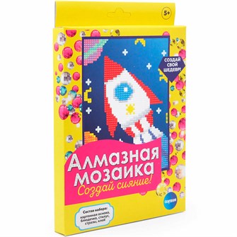 {{photo.Alt || photo.Description || 'Набор для творчества Алмазная мозаика 20*15 см частичное заполнение Ракета 87957'}}