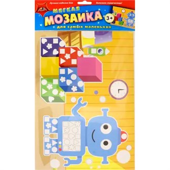 Набор для творчества Мозаика мягкая д/сам. мал. "Робот" ПЭТ С3080-12 988-839