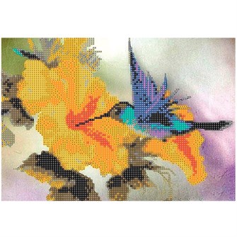 Набор для творчества Алмазная мозаика 5D Колибри 30*40 см,без подрамника,частичное заполнение 80891А 989-895