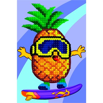 Набор для творчества Алмазная мозаика 10*15 см Крутой ананас AMI12 989-691