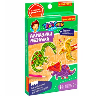 Набор для творчества Алмазная мозаика Наклейки ДИНОЗАВРЫ ВВ5621 987-947