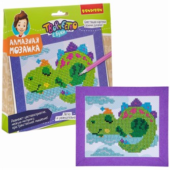 Набор для творчества Алмазная мозаика Картина Динозаврик ВВ3347 987-946