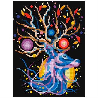 Набор для творчества Алмазная мозаика Олень 30*40 см частичное заполнение Ам-002 LORI 987-326