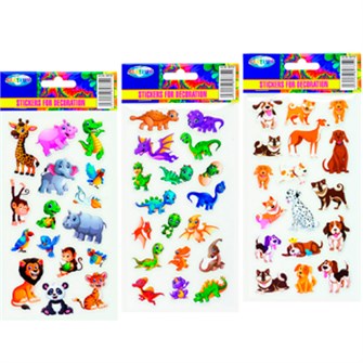 Наклейки Декоративные объёмные 3 дизайна 10*23 см 80735 988-869