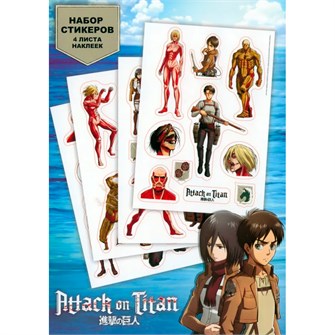 Набор стикеров Атака титанов дизайн 3 08591 Origami 993-569