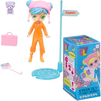 {{photo.Alt || photo.Description || 'Игра Куколка 11,5см OLY- путешественница c одеждой,аксессуарами,подставкой и медвежонком 45006.'}}