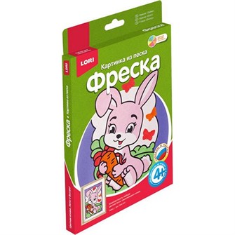 Набор для творчества Фреска Картина из песка Зайка Пз/Ф-001 Lori 476-808