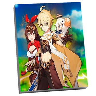 Набор для творчества Картина по номерам.Геншин ИТЭР И ЭМБЕР 30*40 см CHR0137 996-481