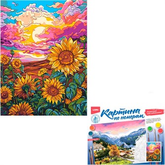 {{photo.Alt || photo.Description || 'Набор Для Творчества Картина по номерам на картоне 28,5*38 см Цветущие поля Кпн-386 Lori'}}