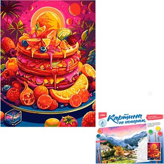 {{photo.Alt || photo.Description || 'Набор Для Творчества Картина по номерам на картоне 28,5*38 см Фруктовый торт Кпн-293 Lori'}}