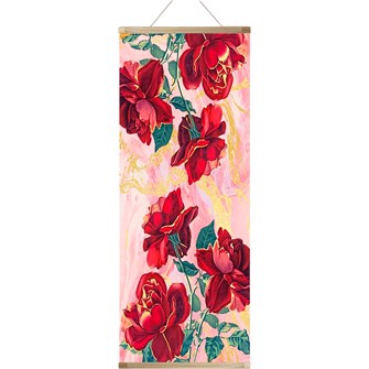 Набор для творчества Картина по номерам с поталью 35х88 см ПАННО КРАСНЫЕ РОЗЫ HRP0132 988-738