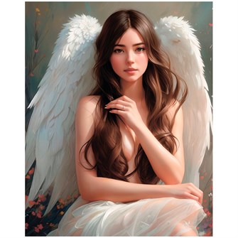 Набор для творчества Роспись по холсту 40х50 см Белые крылья Х-8580 989-415