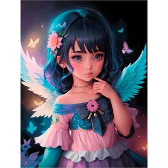 Набор для творчества Роспись по холсту 30х40 см Малышка-феечка Х-8562 989-340