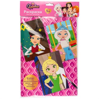Набор Для Творчества Раскраска в технике скетчинг Царевны Даша, Аленка и Василиса Рац-003 Lori 989-295
