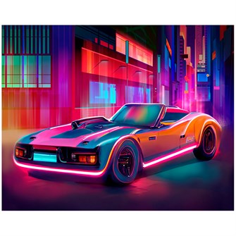 Набор для творчества Роспись по холсту 40*50 см Автомобиль из будующего ХК-6892 989-108