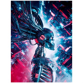 Набор для творчества Роспись по холсту 30*40см Стальной скелет ХК-6850 987-816