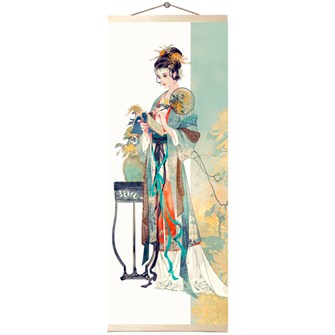 Набор для творчества Картина по номерам.Панно.ЯПОНСКАЯ ГЕЙША 35х88 HRP0005 /20/ 978-900