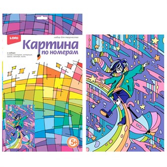 Набор для творчества Картина по номерам для малышей АНИМЕ 