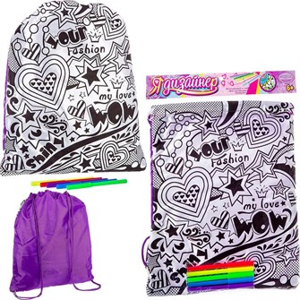 {{photo.Alt || photo.Description || 'Набор для творчества Мешок для сменки для раскрашивания для девочек ВВ2298 BONDIBON'}}