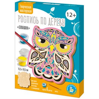 Набор для творчества Роспись по дереву Совушка 04904 989-627