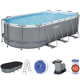 Бассейн каркасный овал 56710 549х274х122см 193-415