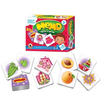 Игра Мемо Парочки Часть и целое 02452 612-986
