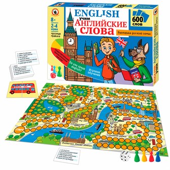 Игра Викторина для всей семьи «English. Учим английские слова» 03375 933-162