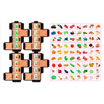 Игра Умный сортер Фрукты, ягоды, овощи, грибы 04718 834-643