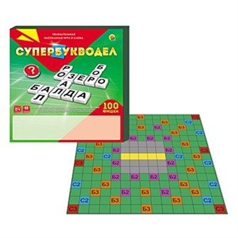 Игра СУПЕРБУКВОДЕЛ. 100 фишек ИН-1802 532-984