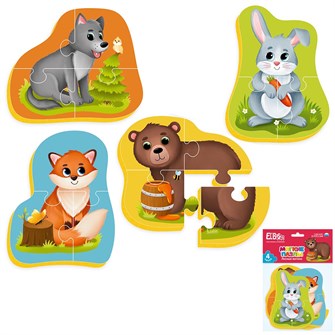 Пазл мягкий Лесные жители ET02-003 834-281