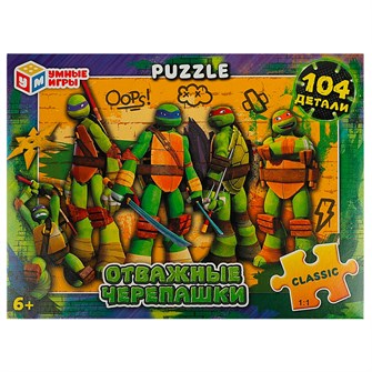 {{photo.Alt || photo.Description || 'Пазл 104 Отважные черепашки 4650250583585'}}