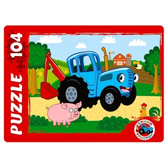 Пазл 104 Синий трактор П104-4884 734-127