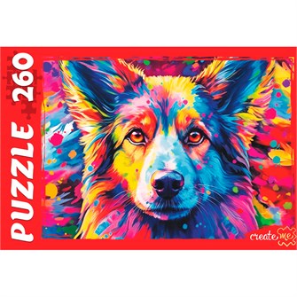 Пазл 260 Яркий щенок Корги Ф-0288 933-528