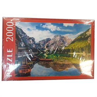 Пазл 2000 Италия.Озеро Брайес и лодки ПИ2000-3697 733-334