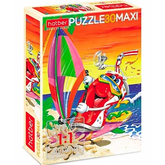 Пазл 30 эл. MAXI Морское приключение 30ПЗ4_03158 Hatber 935-360