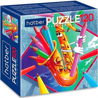 Пазл 120 эл. Веселый саксофон 120ПЗ5_28368 Hatber. 935-373