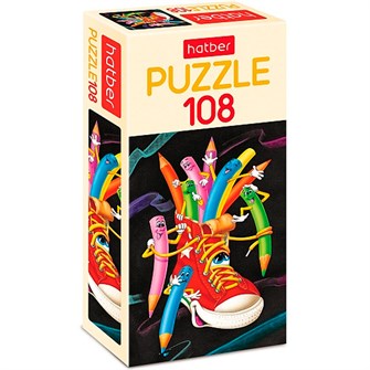 Пазл 108 эл. Веселые карандаши 108ПЗ4_28380 935-202