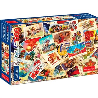 Пазл 1000 эл. Ностальгия -Открытки СССР- 1000ПЗ2_30526 Hatber. 935-097