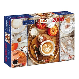 Пазл 3 в 1 500+1000+ 500эл Coffee Time T2000ПЗ2_23518 933-683