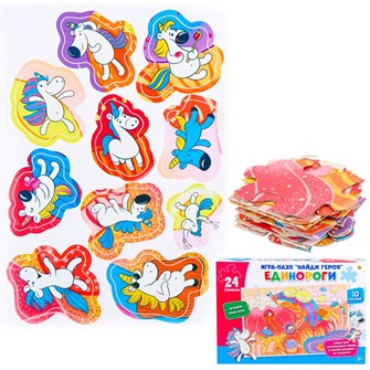 Пазл с наклейками Найди героя  